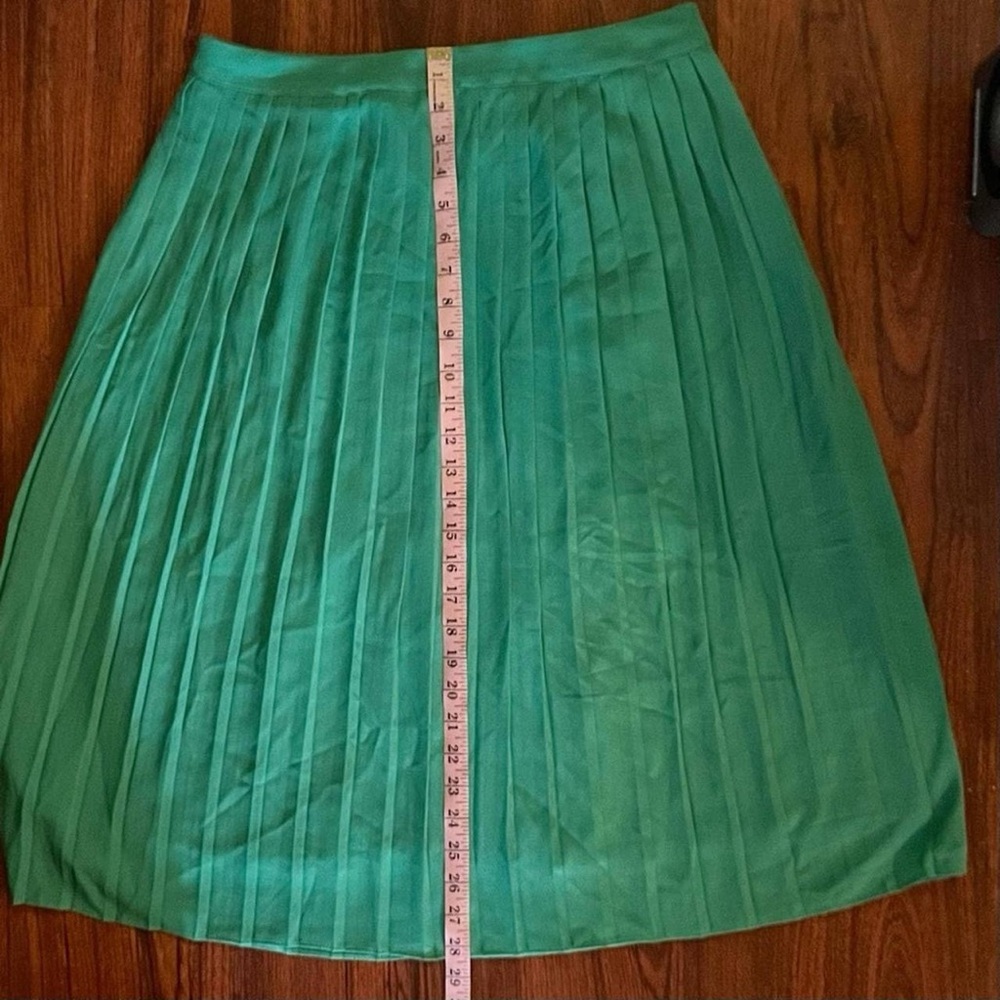 Vintage Green Pleated Skirt Size M - Picture 4 of 4